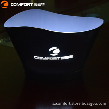 Spraying plastic led ice bucket
